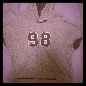 Cute sweater shirt with hood!